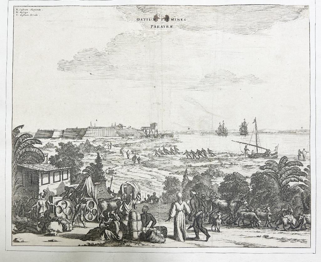 Copper plate engraving, 1671. Attributed to John Ogilby (1600-1676) and Arnoldus Montanus (1625? - (1 of 1)