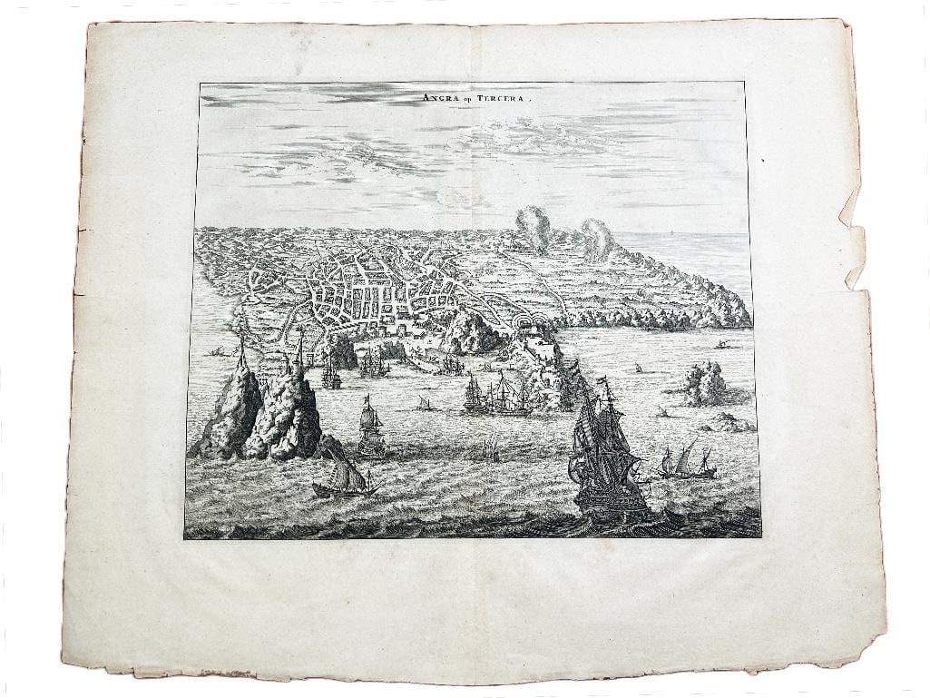 Copper plate engraving, 1671. Attributed to John Ogilby (1600-1676) and Arnoldus Montanus (1625? - (1 of 1)