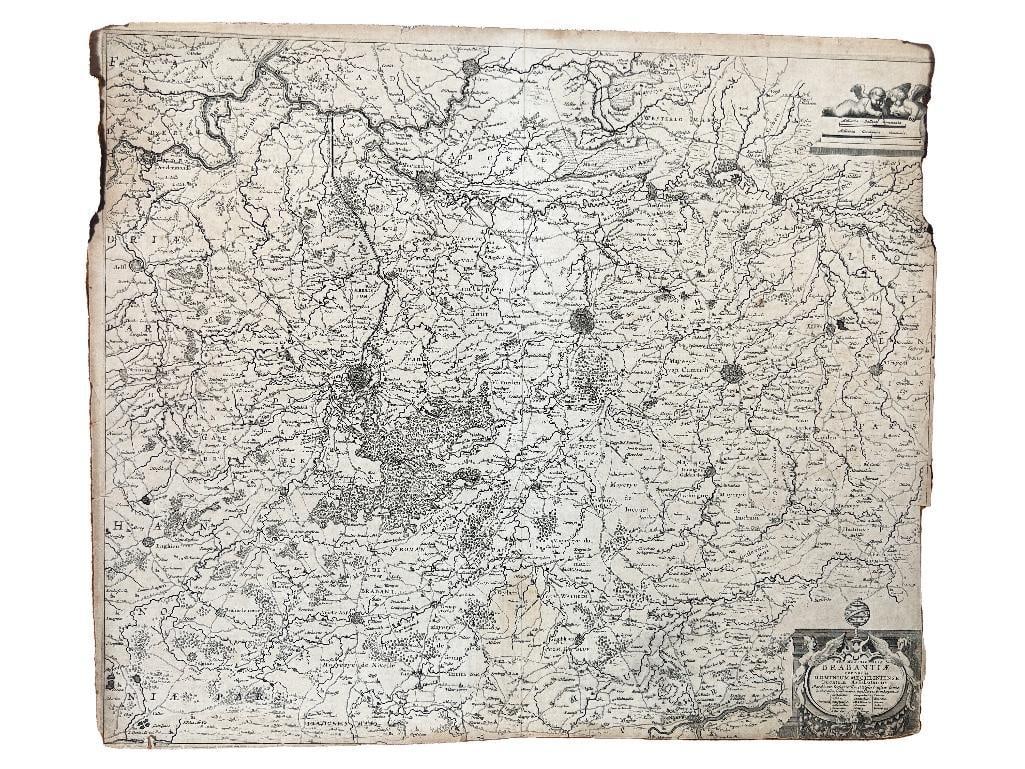 17th century. A map of Dominium Mechliniense dating to 1636, attributed to Hondius/Janssonius. (1 of 1)