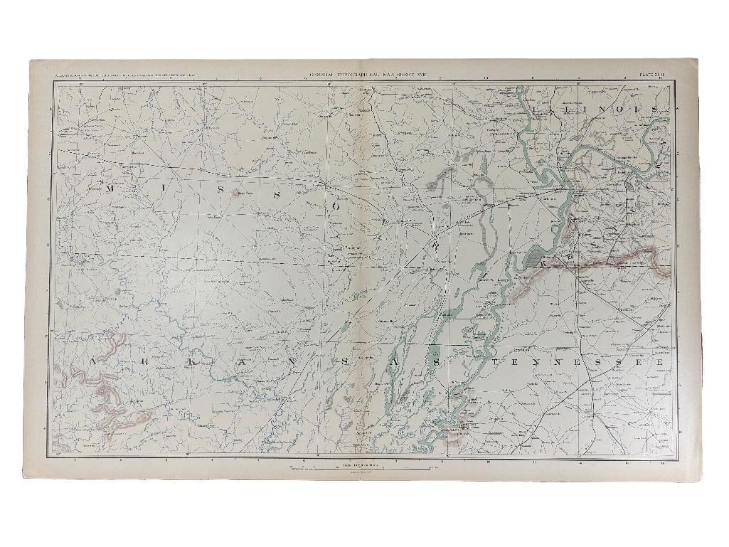 19th century. A clean original Julius & Bien CO, NY map of Missouri, 1865. Plate CLII. Atlas to: 19th century. A clean original Julius & Bien CO, NY map of Missouri, 1865. Plate CLII. Atlas to accompany the official records of the Union and Confederate Armies, 1861-1865. Measures 29.5 x 19 inches