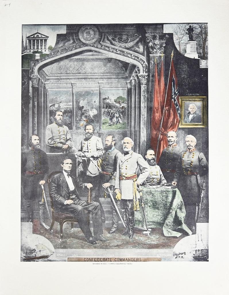 20th century. Three large prints depicting various scenes and individuals from the American Civil (1 of 3)