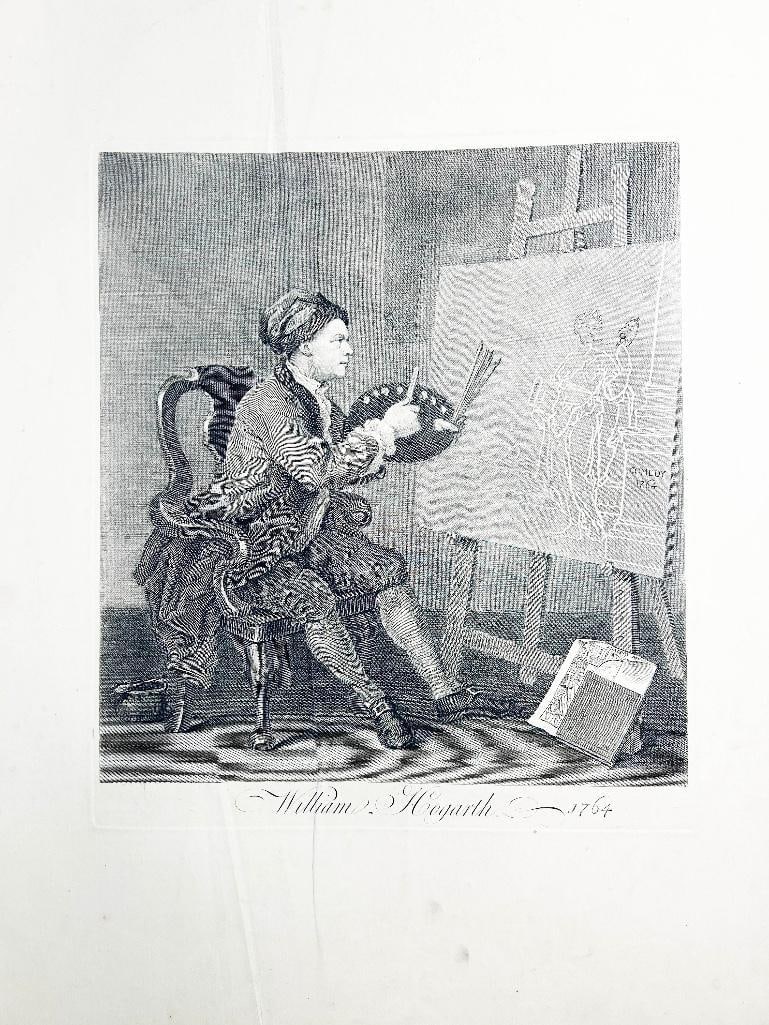 England, 18th century. A folio print a William Hogarth engraving. Overall good condition, measures (1 of 1)
