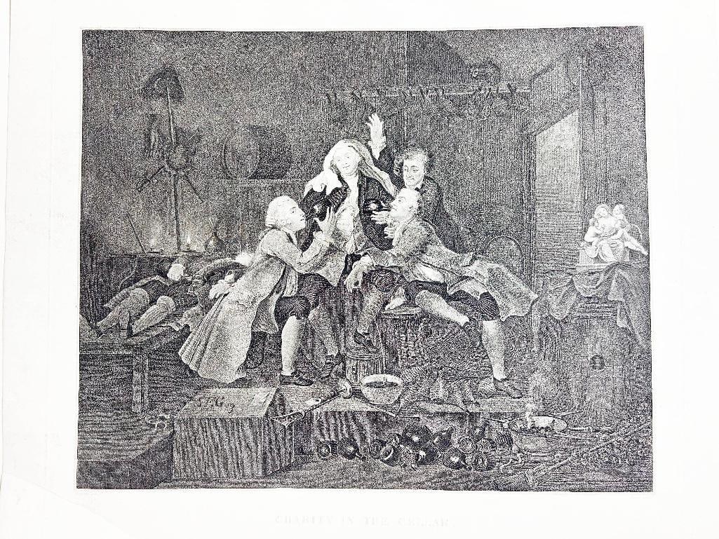 England, 18th century. A folio William Hogarth engraving, c. 1735. Overall good condition, staining (1 of 1)