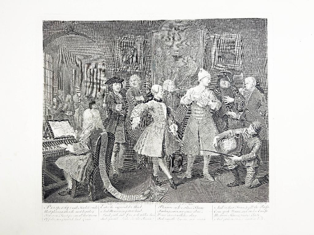 England, early 19th century. A folio William Hogarth engraving from A Rake's Progress. Overall good (1 of 1)
