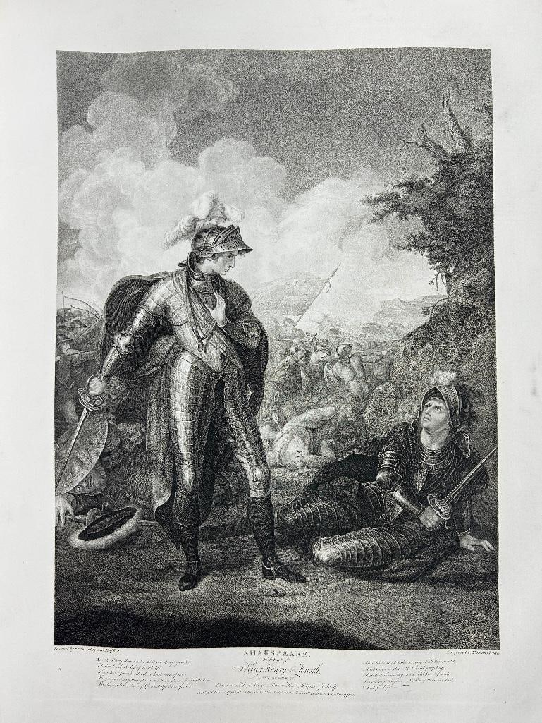 America, 19th century. A single plate from 'The American Edition of Boydell's Illustrations of the: America, 19th century. A single plate from 'The American Edition of Boydell's Illustrations of the Dramatic Works of Shakespeare by the most Eminent Artists of Great Britain.' Vol I, New York. Restore