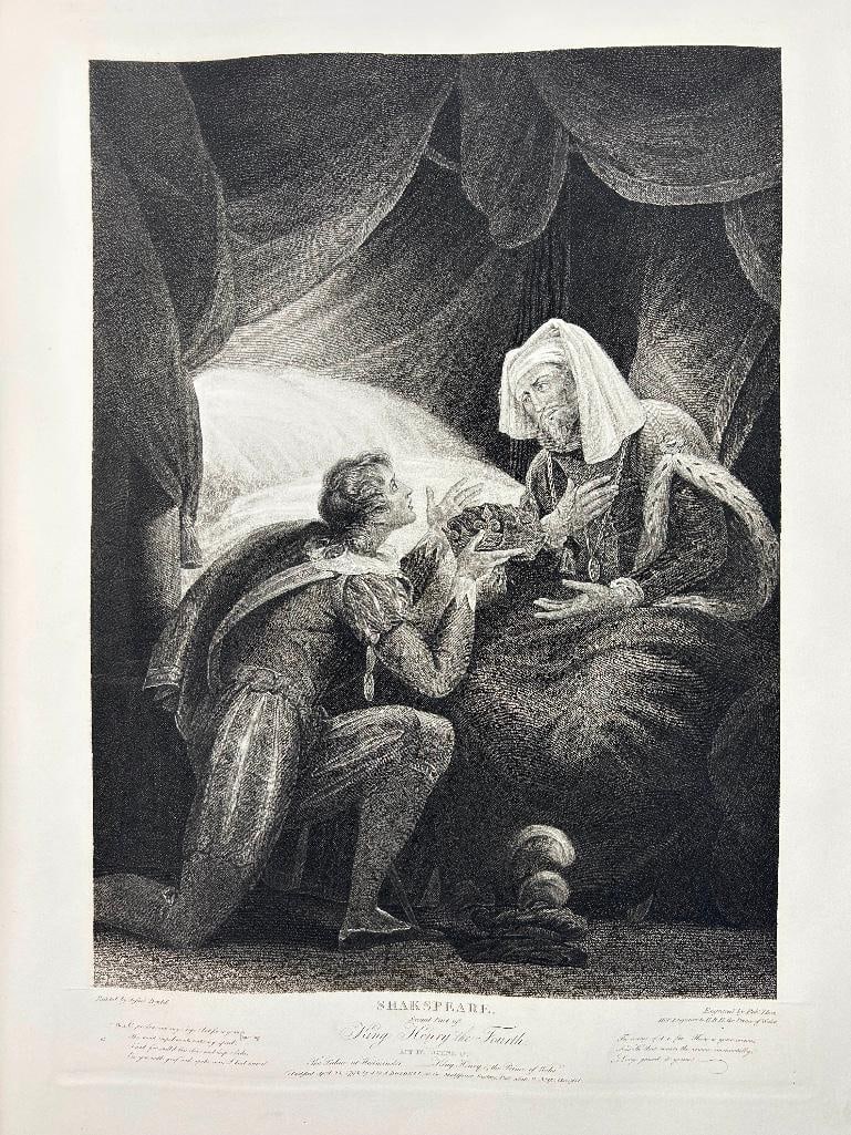 America, 19th century. A single plate from 'The American Edition of Boydell's Illustrations of the: America, 19th century. A single plate from 'The American Edition of Boydell's Illustrations of the Dramatic Works of Shakespeare by the most Eminent Artists of Great Britain.' Vol I, New York. Restore