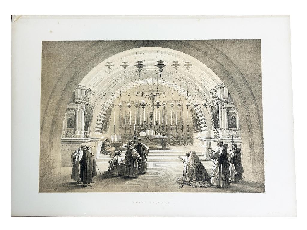 Roberts, after David (1796-1864), original lithograph on paper, titled, signed and dated in plate, (1 of 1)