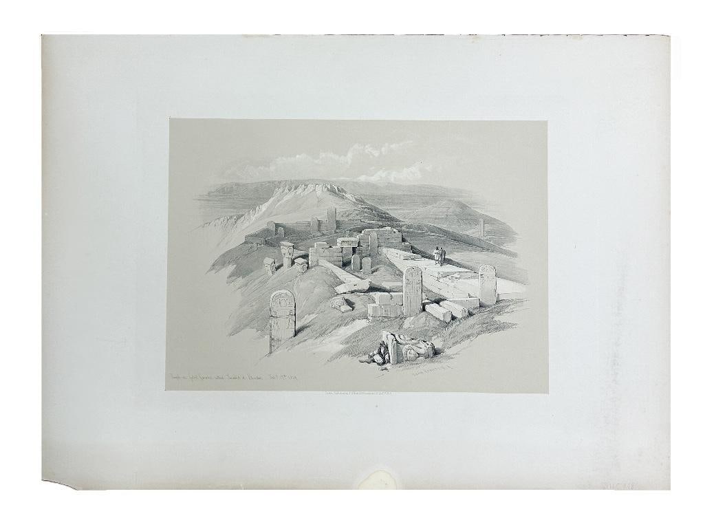 Roberts, after David (1796-1864), original lithograph on paper, titled, signed and dated in plate, (1 of 1)