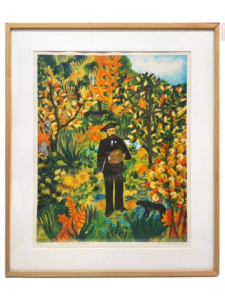 South America, 20th century. An artist print by Ivel Weihmiller. Signed lower right by the artist. (1 of 2)