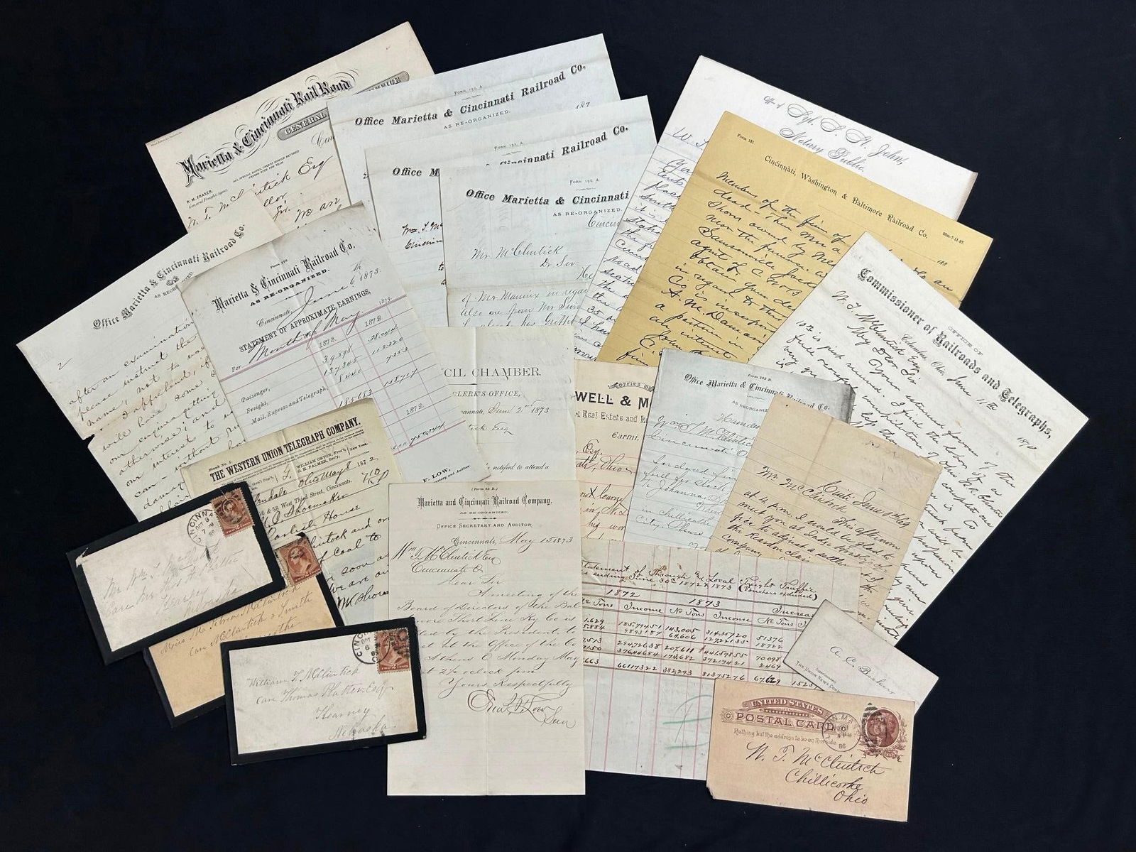Marietta & Ohio Railway Letters, Documents, Deeds and Legal Communication (1 of 11)