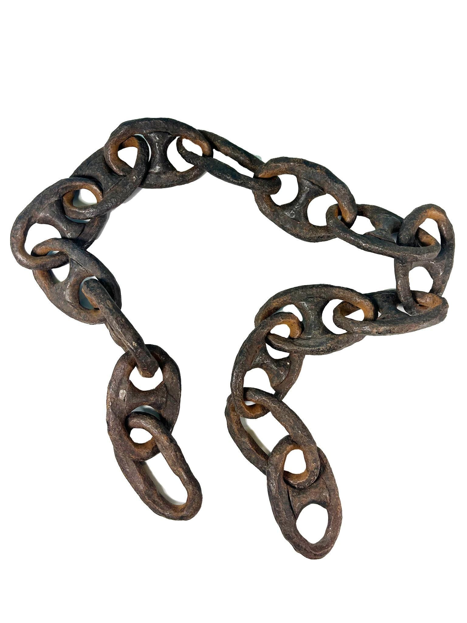 An Early Wrought Iron Anchor Chain Auction