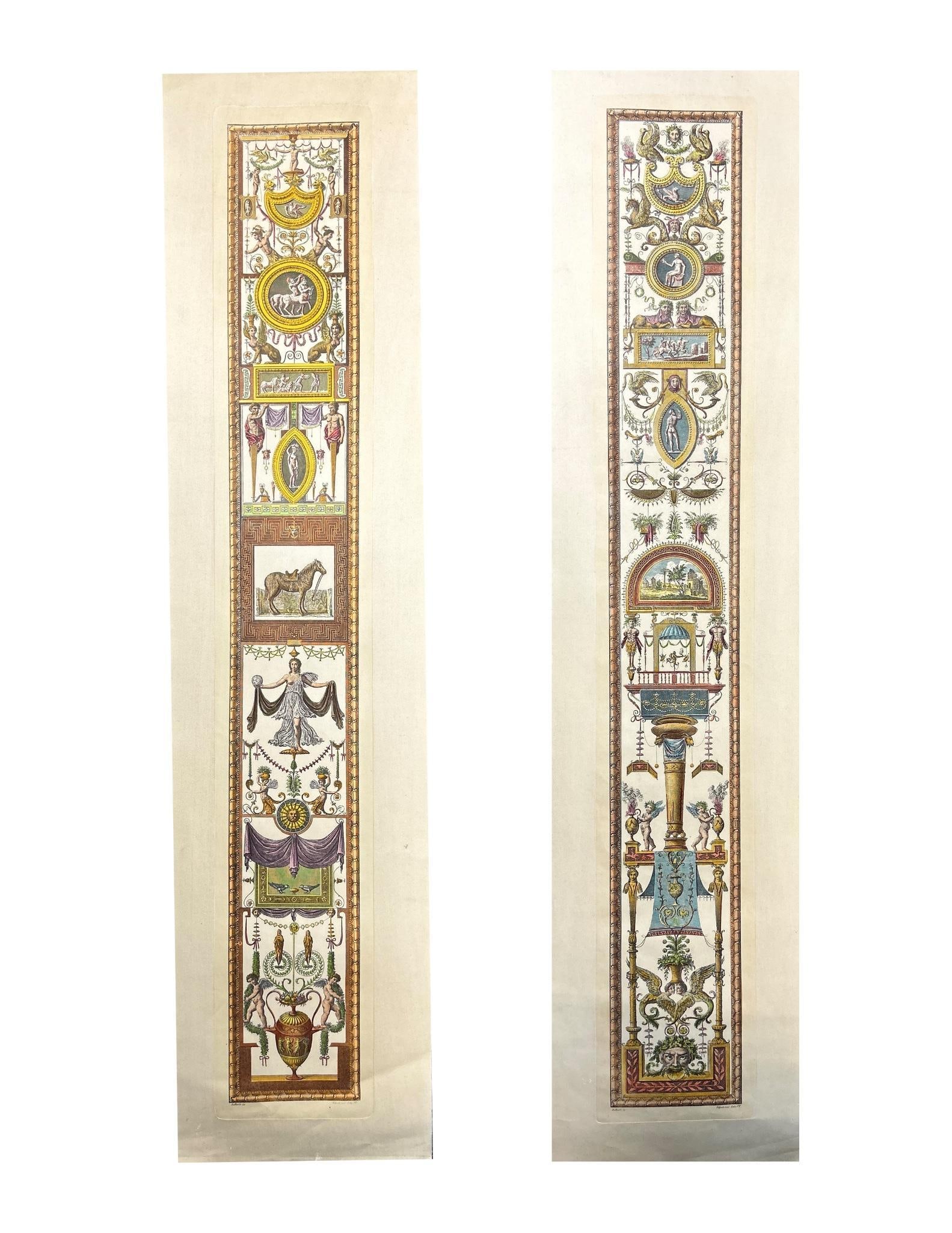 A Pair of Giovanni Volpato  (1735-1803) Pillar Engravings After Raffaello (1 of 3)