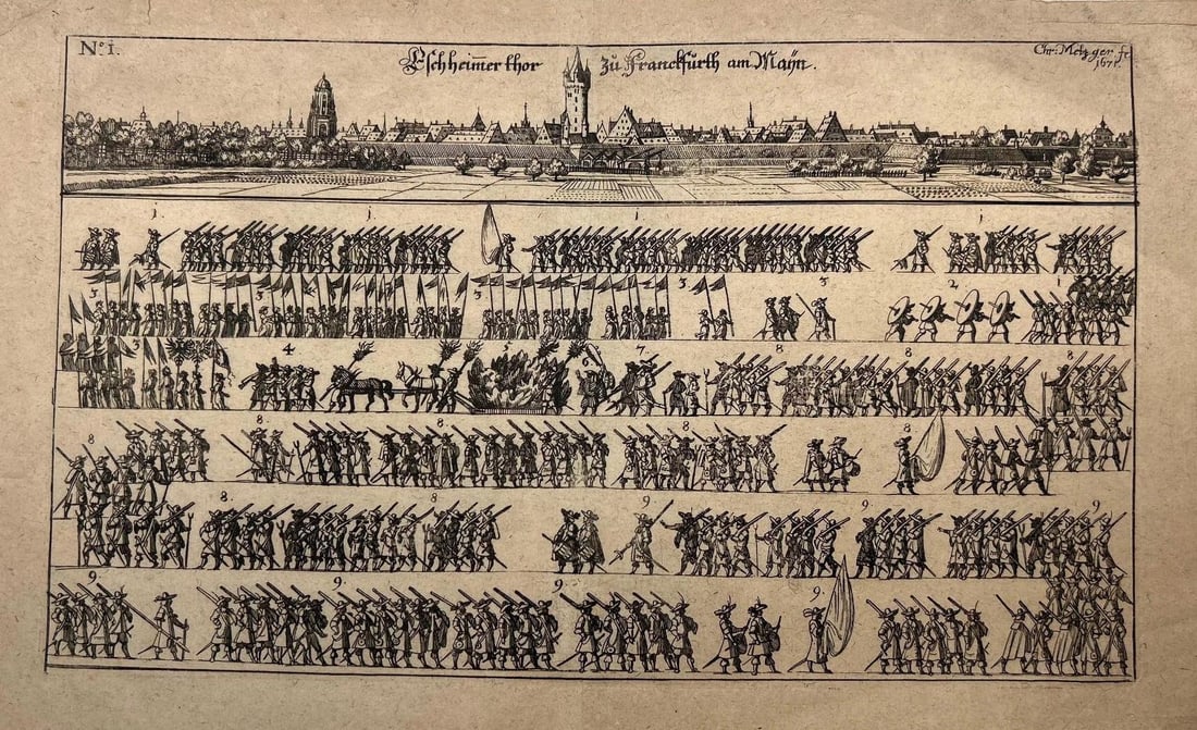 A Frankfurt Engraving by Christoph Fischer, c. 1671 (1 of 1)