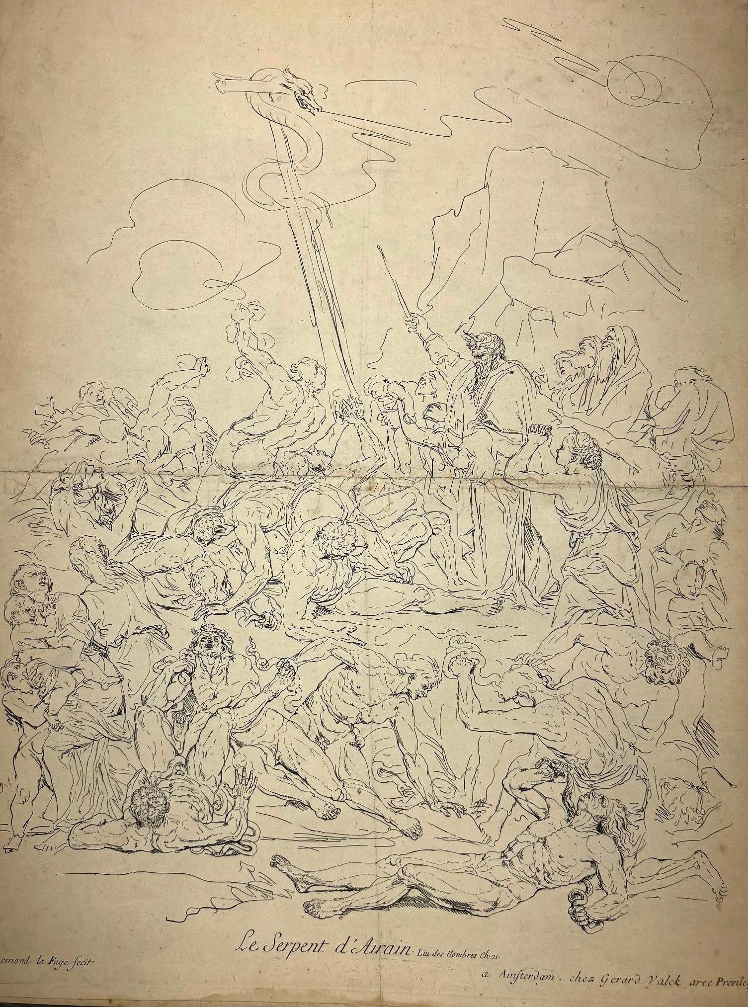 'Le Serpent d'Airain' Ch. 21 by Raymond de La Fage (French, 1650–1684) (1 of 2)