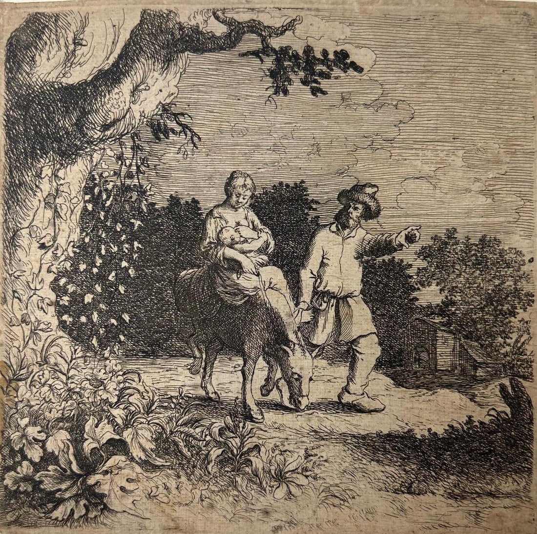 'The Flight into Egypt' Etching After William Base (1 of 1)