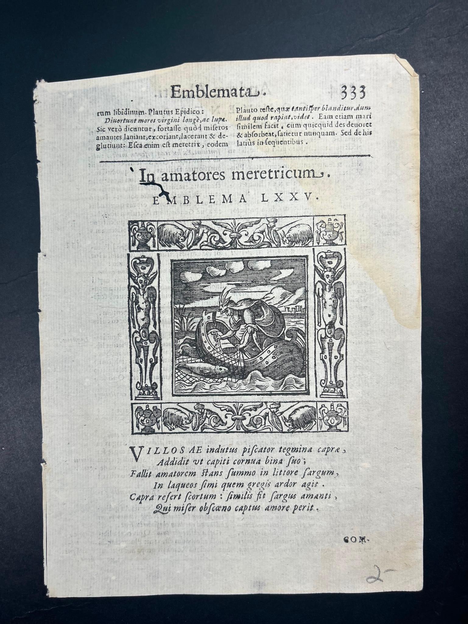 Woodcuts from Emblemata by Andrea Alciato (Italian, 1492–1550) (1 of 2)