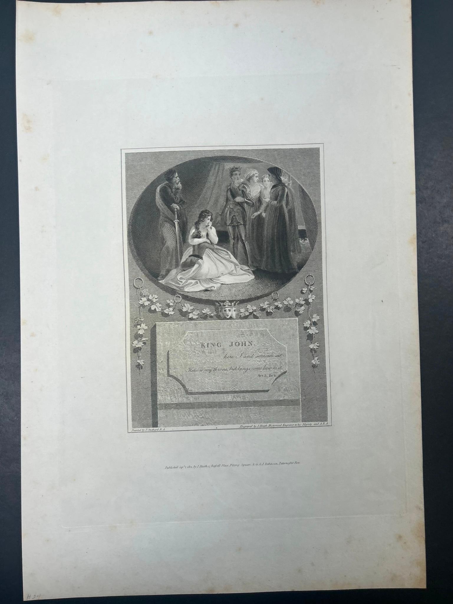 'King John' Copperplate Engraving c. 1818 (1 of 1)
