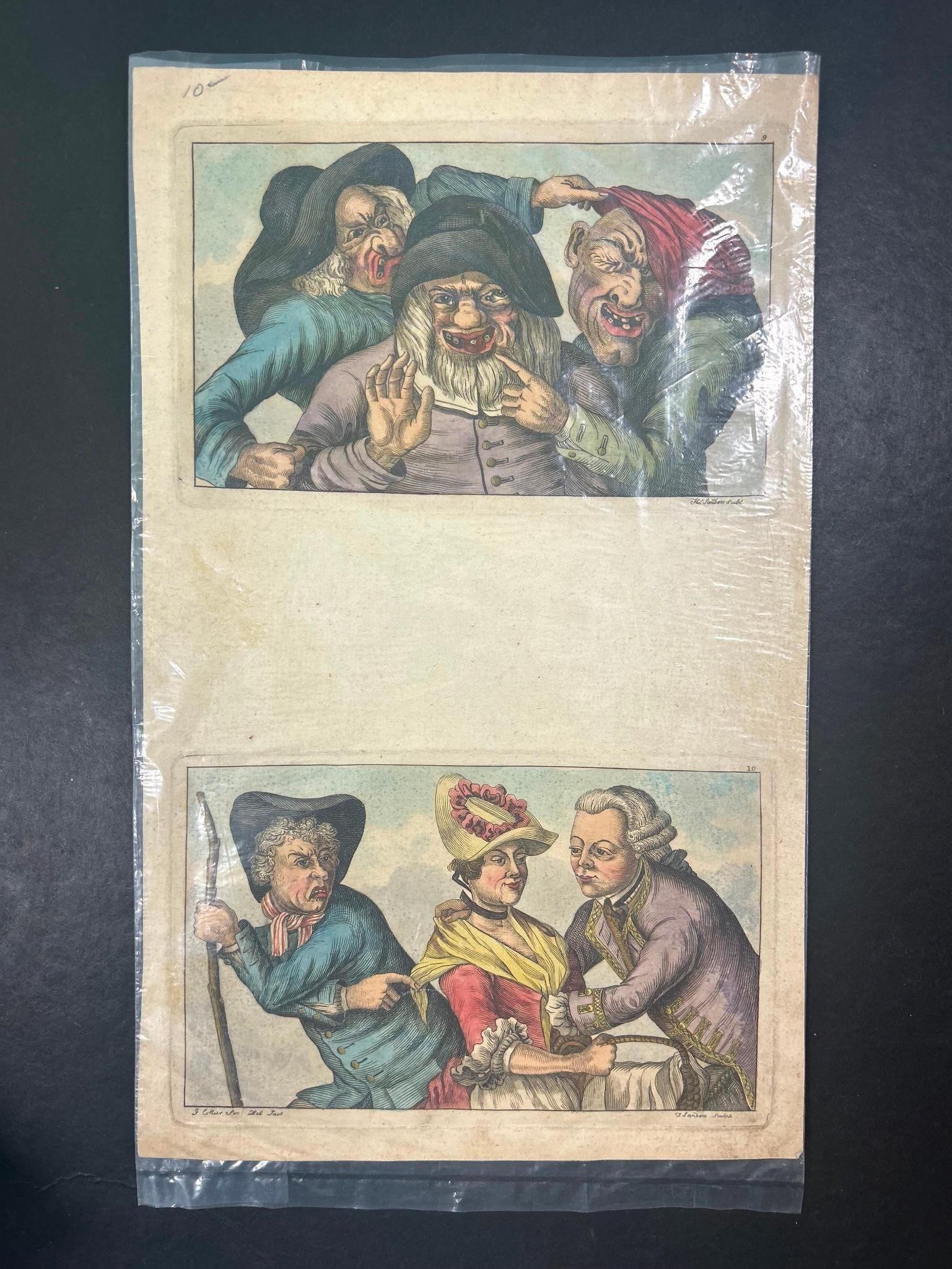 18th Century Hand-Colored Satyrical Cartoons (1 of 1)