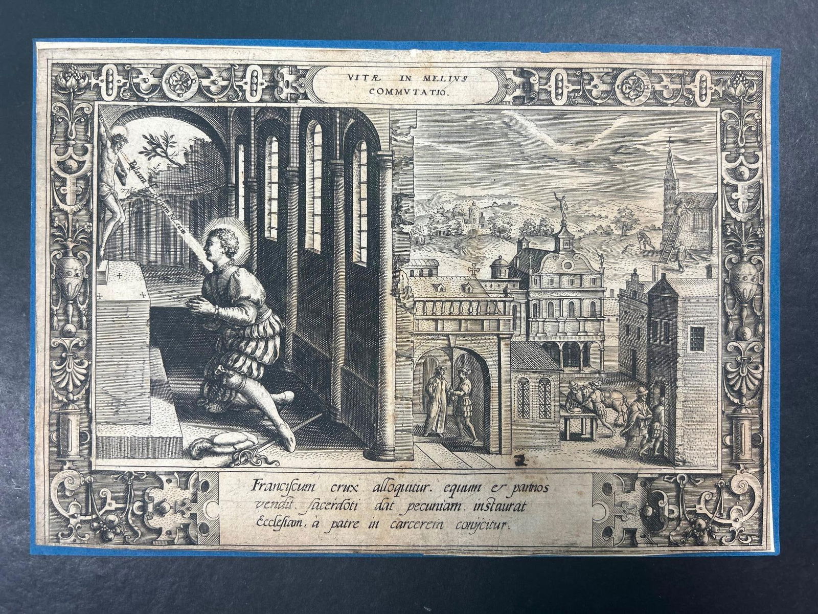 A Religious Etching by Philips Galle (1537-1612) (1 of 1)