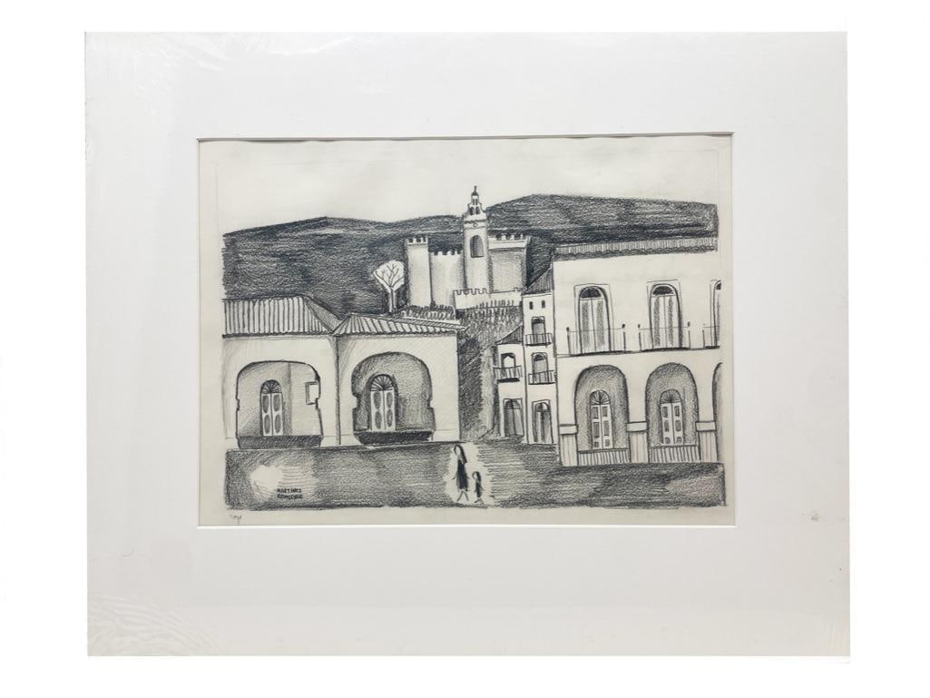 Martinez Ramseyer (20th Century) A Pencil Drawing of Azul (1 of 1)