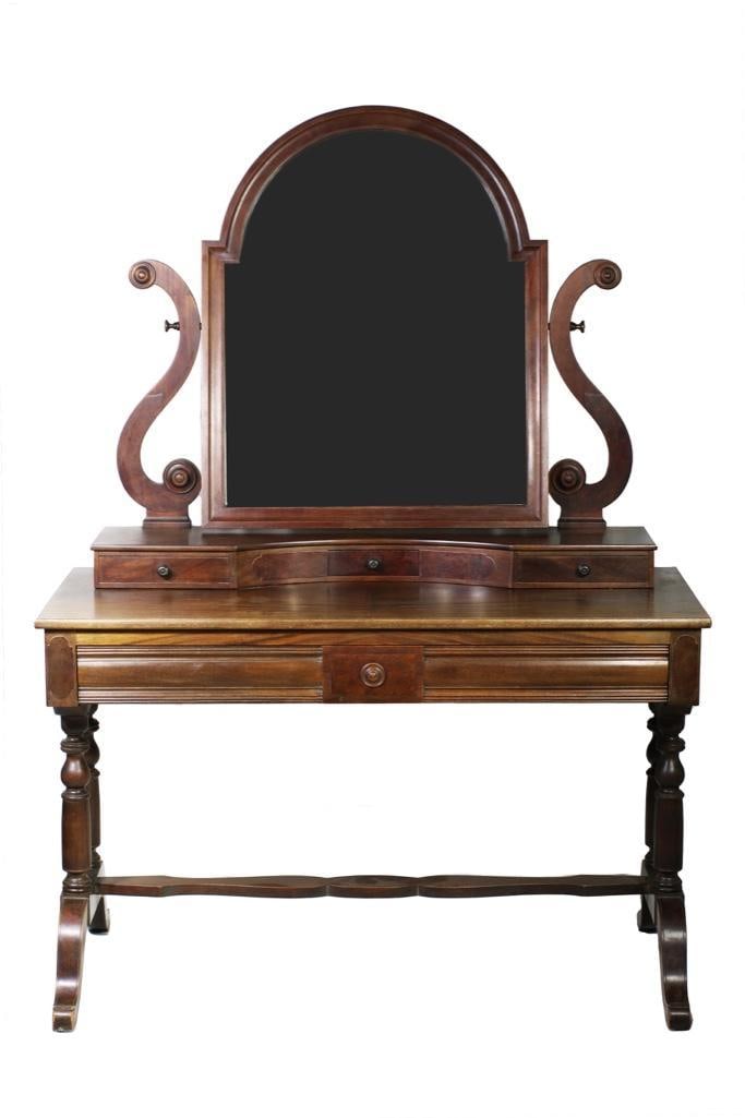 Vintage Berkey & Gay Veneered Walnut Vanity (1 of 6)