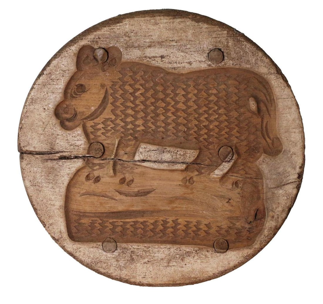 An Antique Pennsylvania Dutch Sheep Cheese Mold (1 of 3)