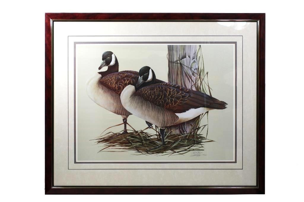 Art Lamay (FL,PA, born 1938) Framed Canadian Geese Print (1 of 3)