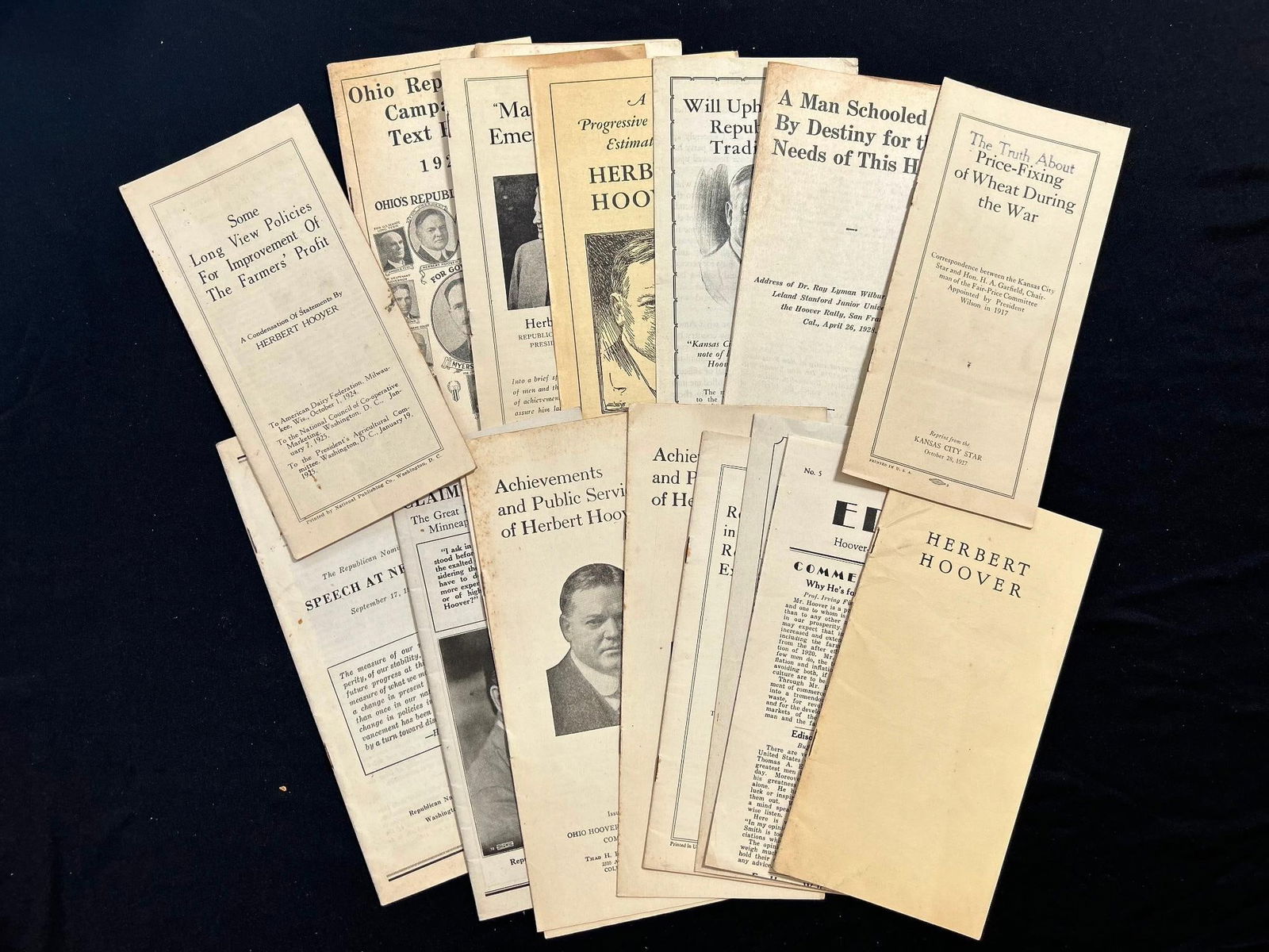 A Lot of 30+ Herbert Hoover and Republican Campaign Pamphlets (1 of 4)