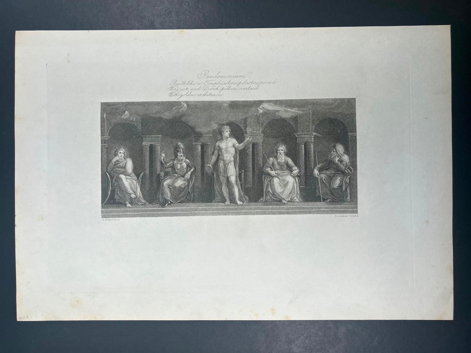 'Pandemonium' Copperplate Engraving c. 1818 (1 of 1)