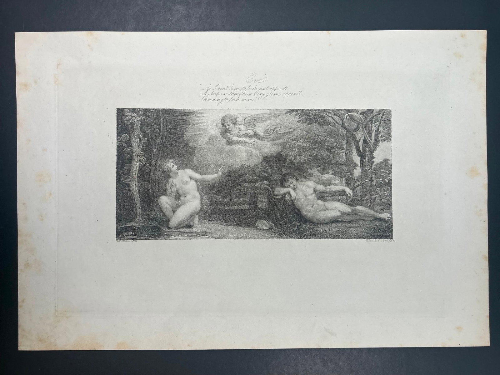 'Eve' Copperplate Engraving c. 1818 (1 of 1)