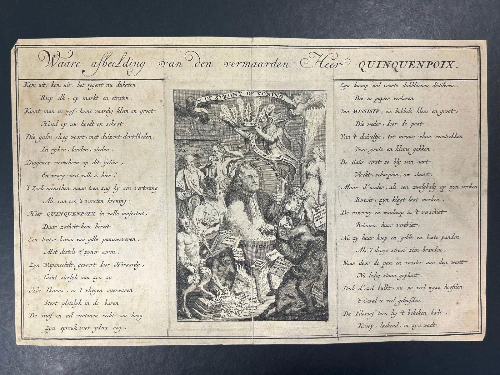 'Waare afbeelding van den vermaarden Heer Quinquenpoix'  by Guillaume Duvivier (1 of 2)