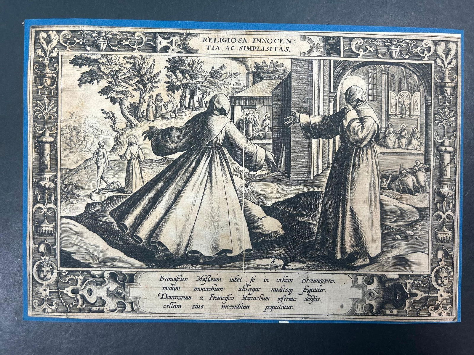 A Religious Etching by Philips Galle (1537-1612) (1 of 1)