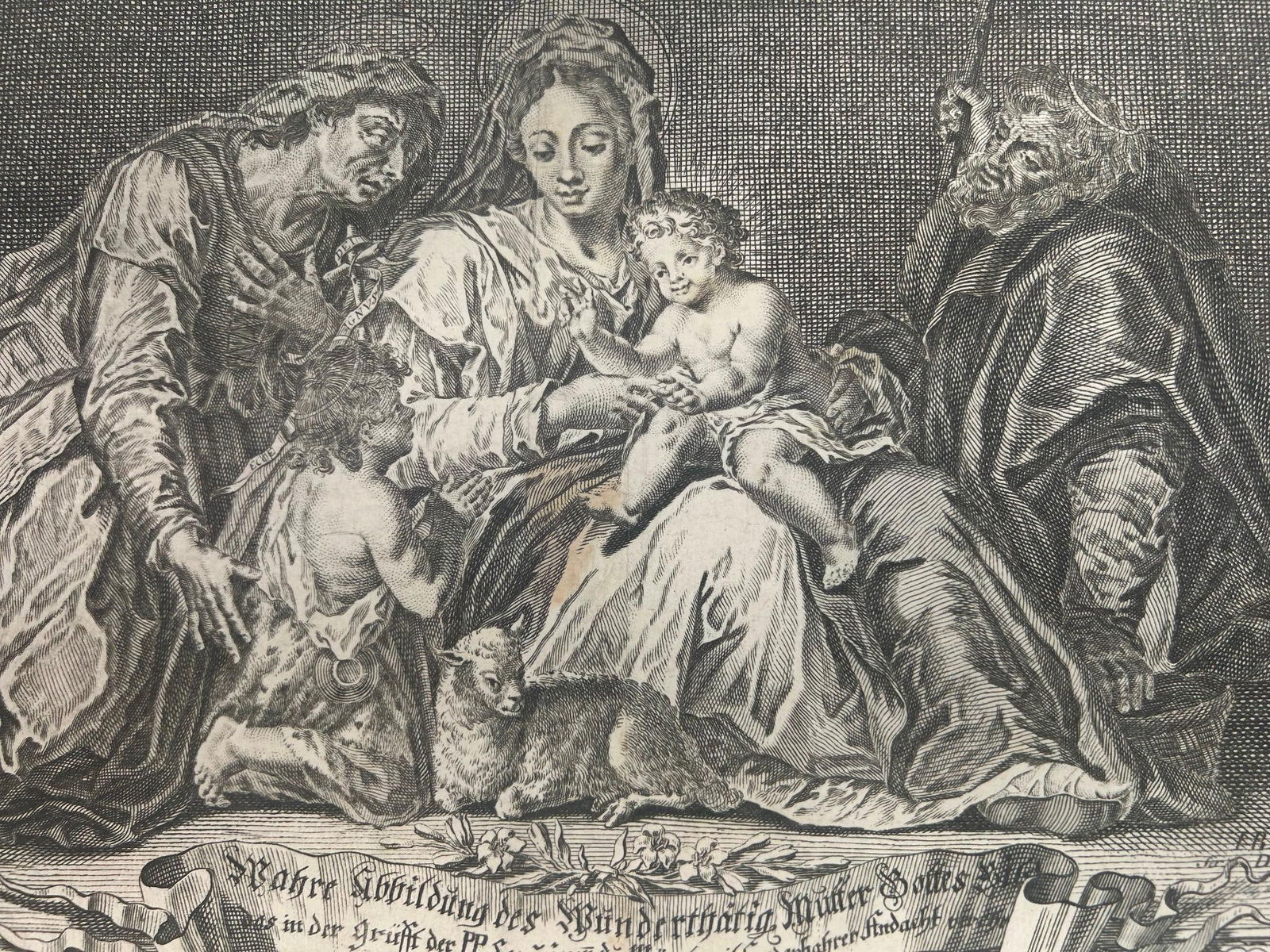 A Religious Engraving G.S. Rofeli, Munich (1 of 6)