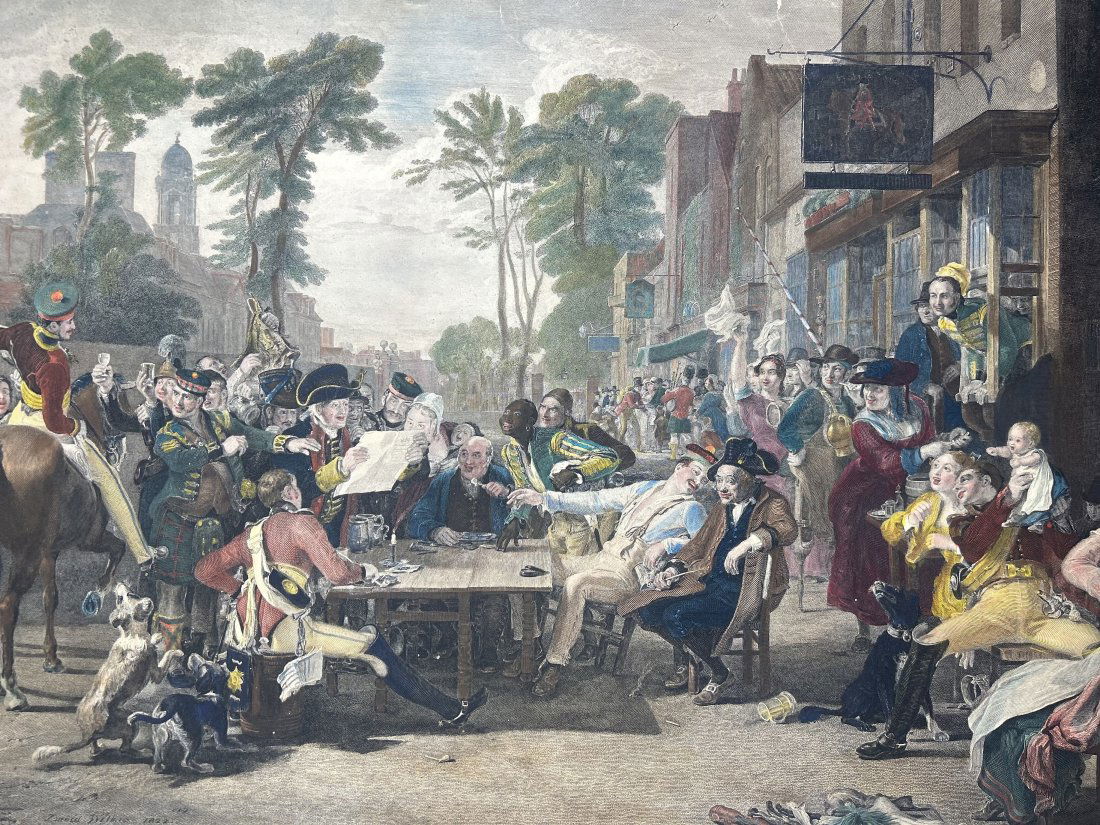 Hand-Painted Engraving by John Burnet after David Wilkie (1 of 3)