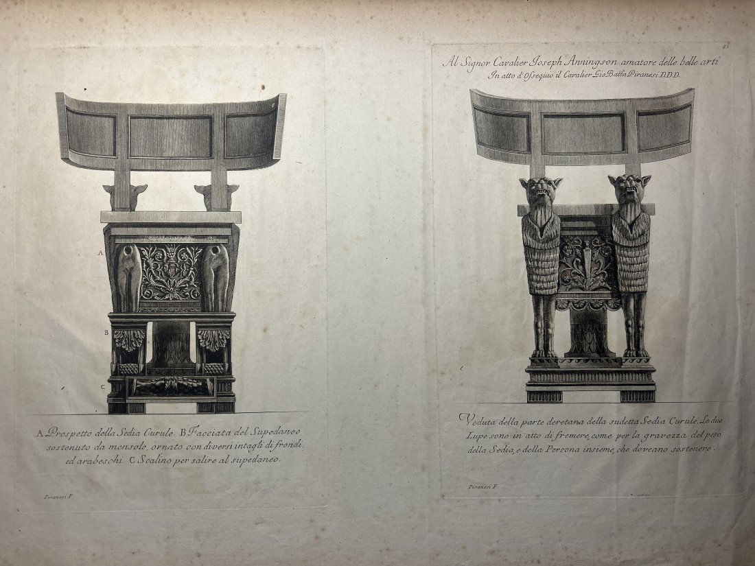 1778 Giovanni Battista Piranesi Architectural Engraving Print (1 of 4)