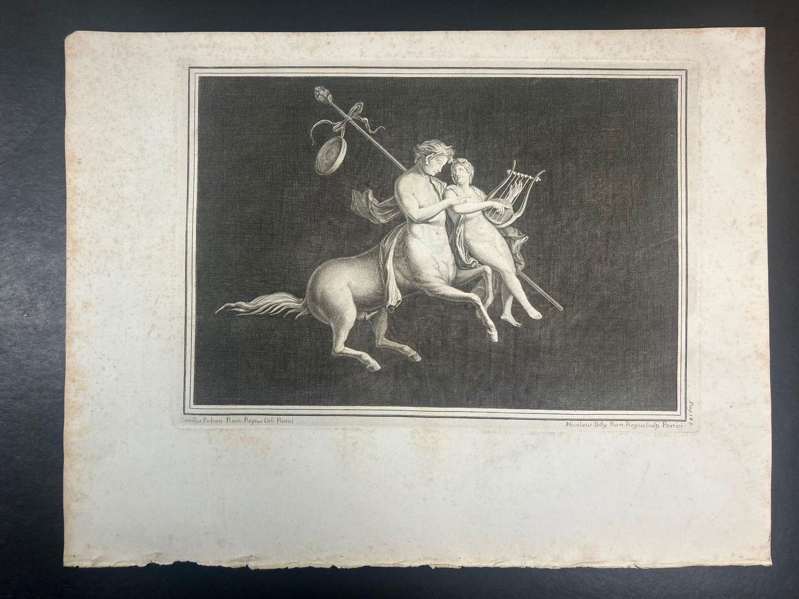 Nicola Billy Centaur and Achilles Engraving (1 of 3)