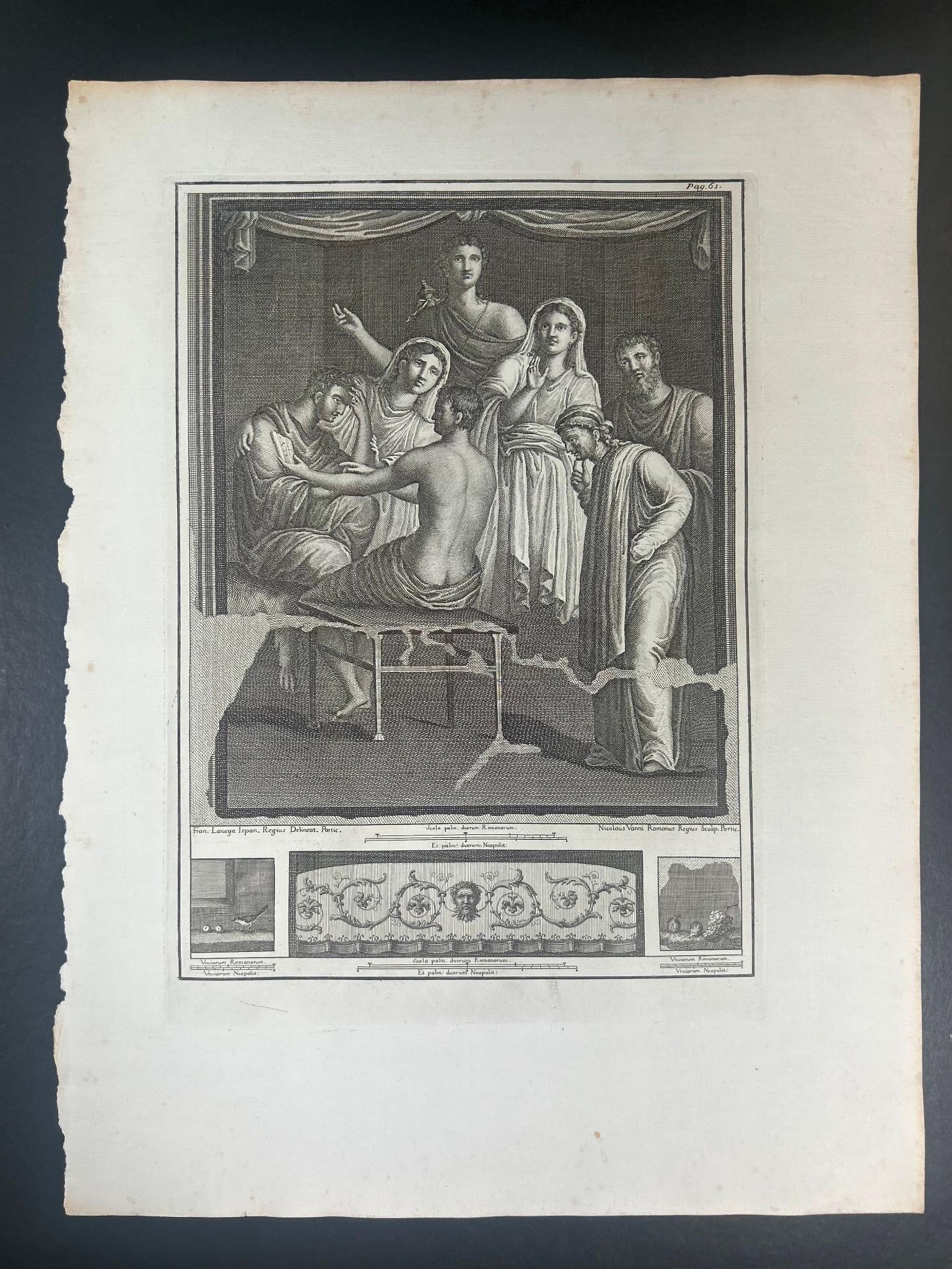 Nicolaus Vanni Rhetoric in the Roman Empire Etching 18th Century (1 of 2)