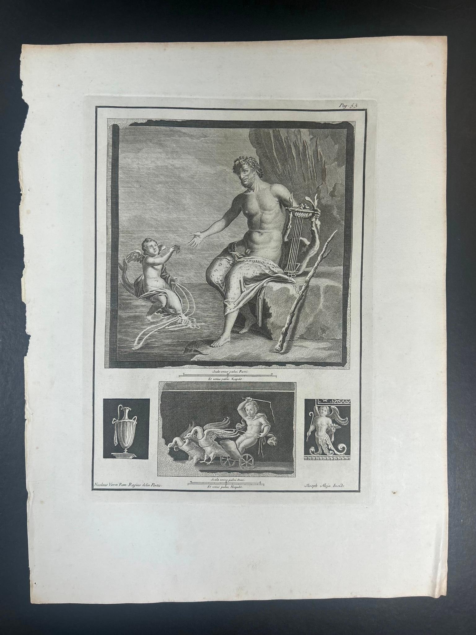 Nicolaus Vanni Heracles and Cupid Etching (1 of 2)