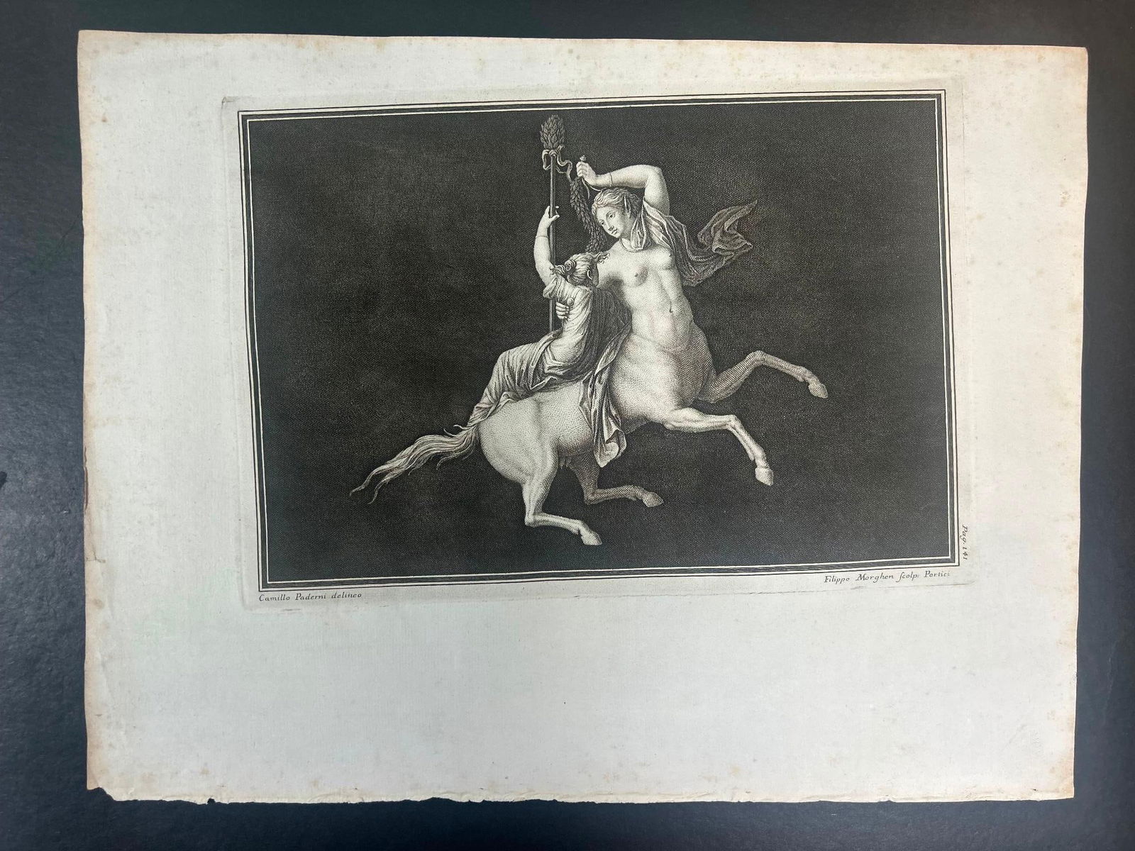 Filippo Morgen Female Centaur Etching (1 of 3)