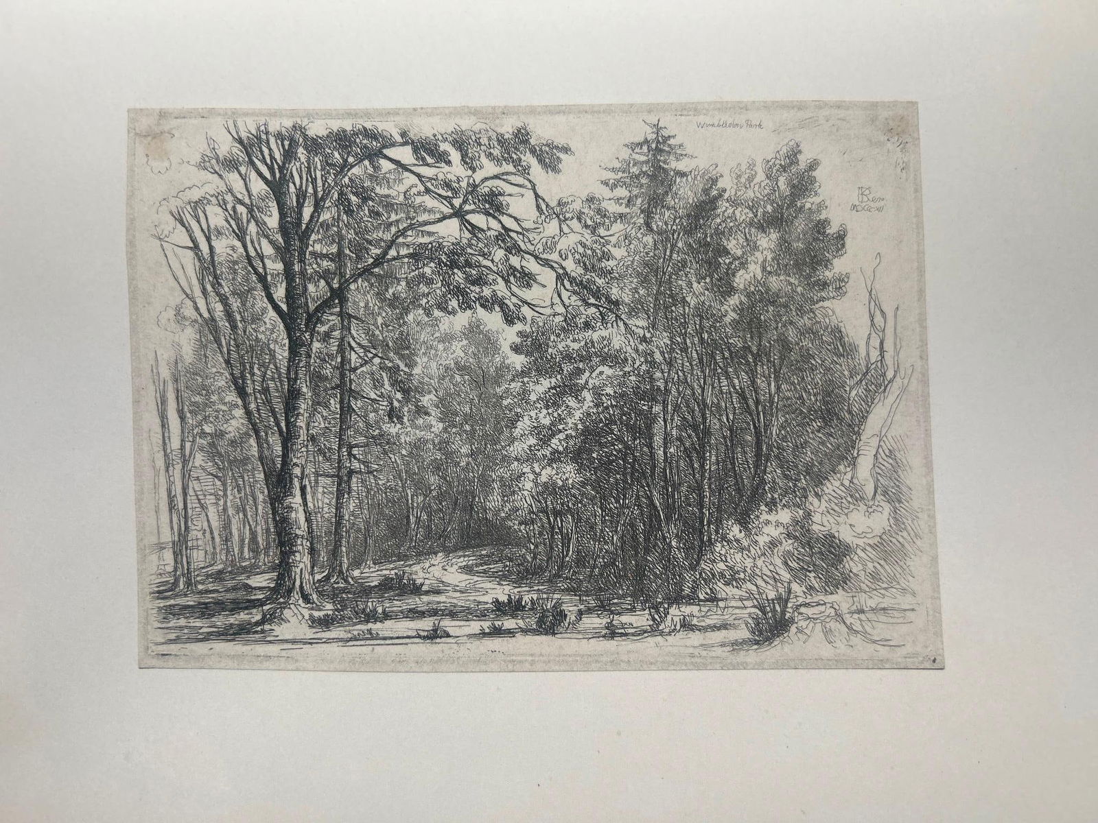 H.B. Ker (British, 1785 - 1871) 'Wimbledon Park' (1 of 2)