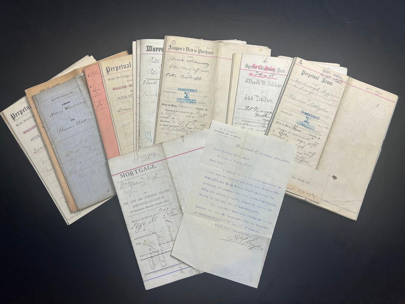 A Collection of Cincinnati, Ohio Deeds, Peter Neff (1832-1912) (1 of 4)