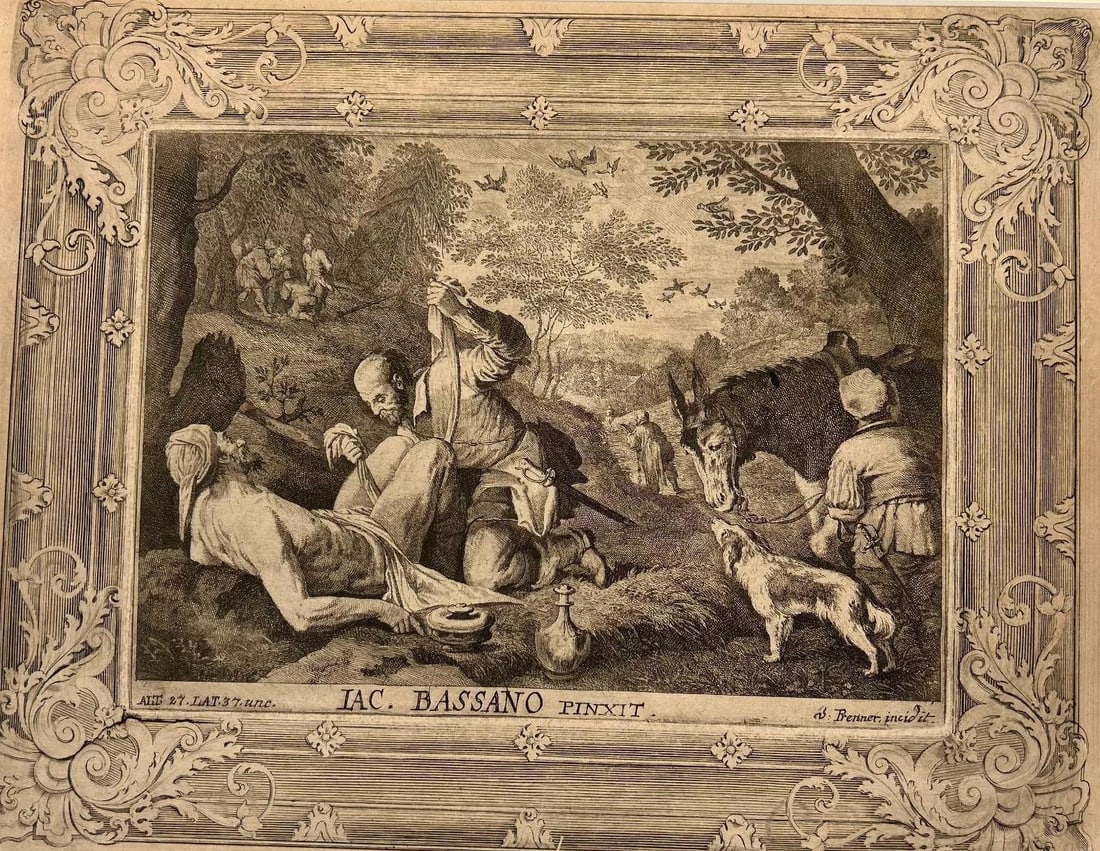 'Theatrum Artis Pictoriae' Anton Joseph Prenner (Austrian, 1683-1761) after Bassano (1 of 2)