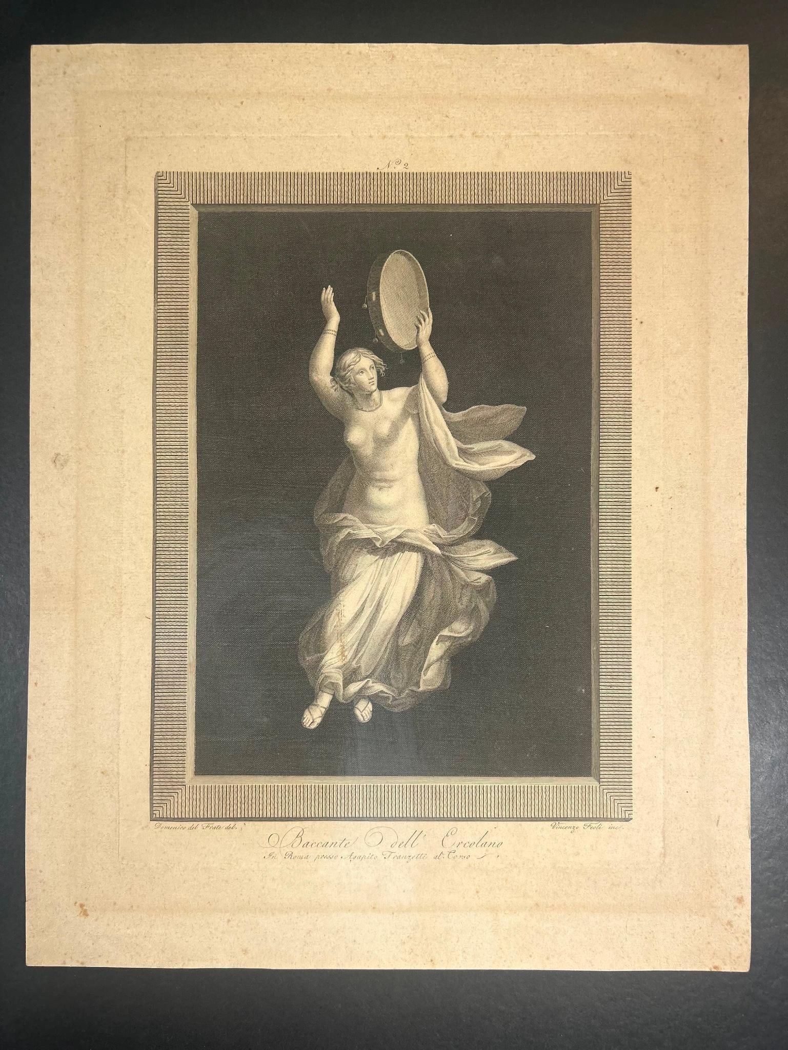 Vincenzo Feoli Baccante of Heculaneum Etching (1 of 3)