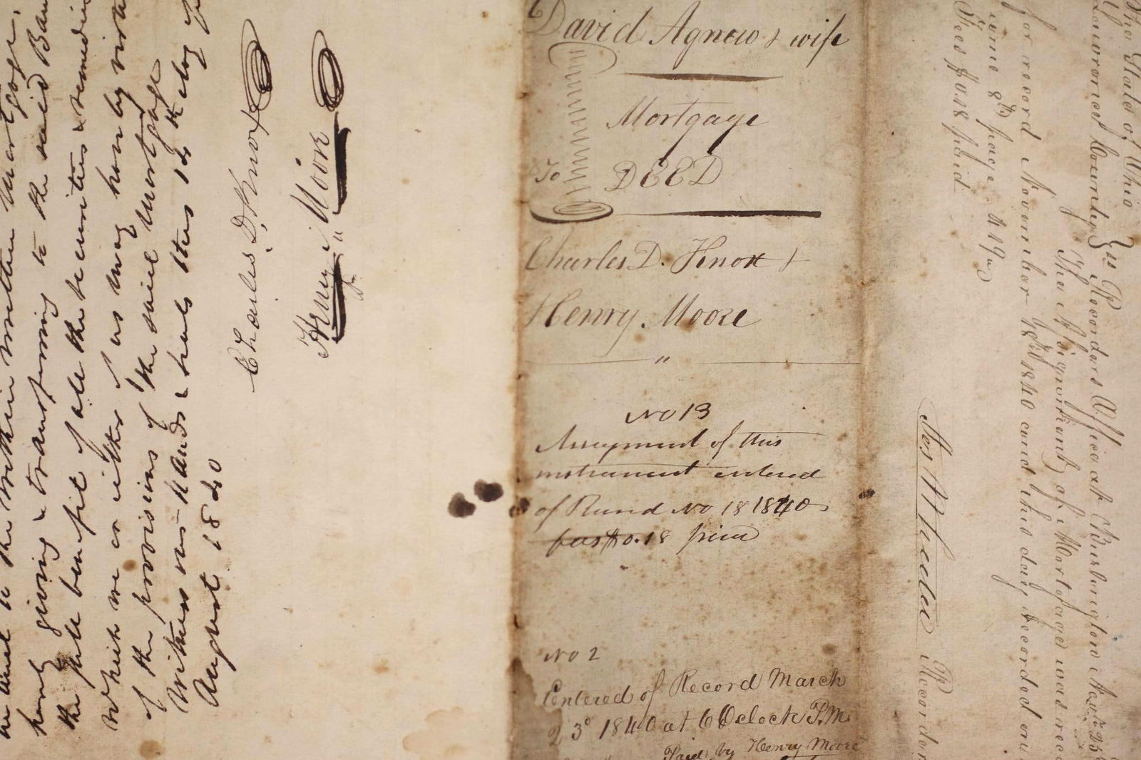 1840 Mortgage Deed from Lawrence County, Ohio (1 of 3)