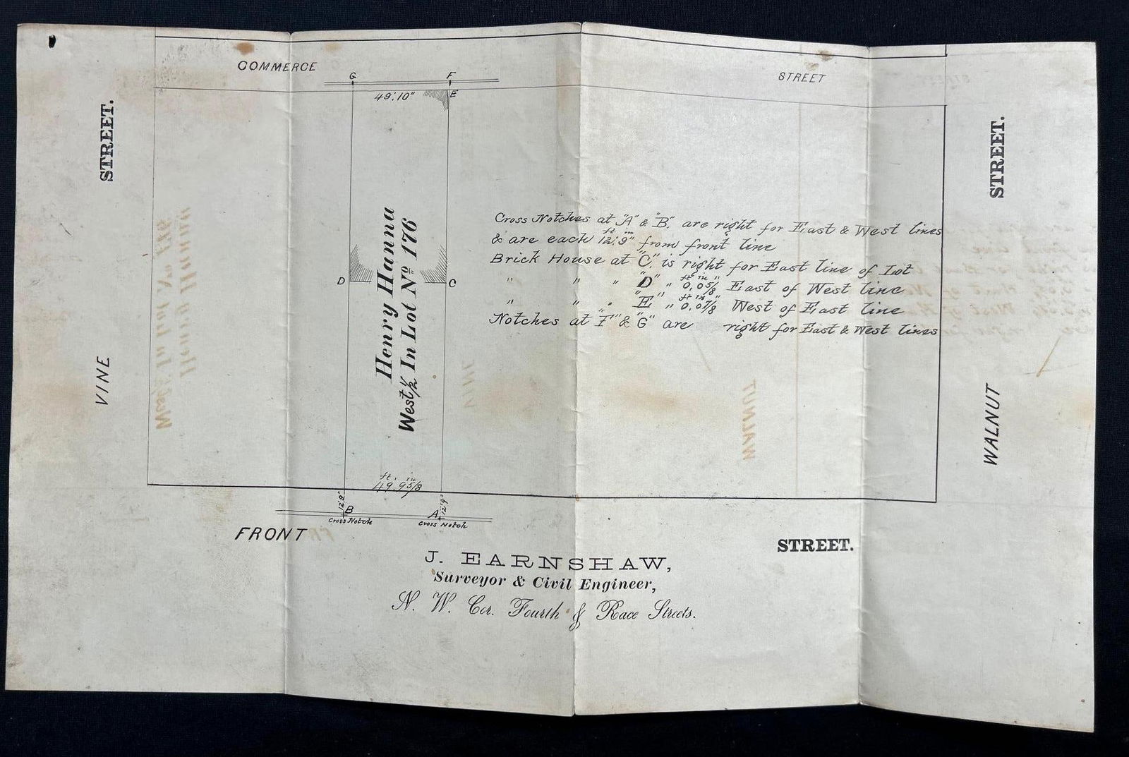 Henry Hanna Survey near Court House, Cincinnati Ohio (1 of 3)