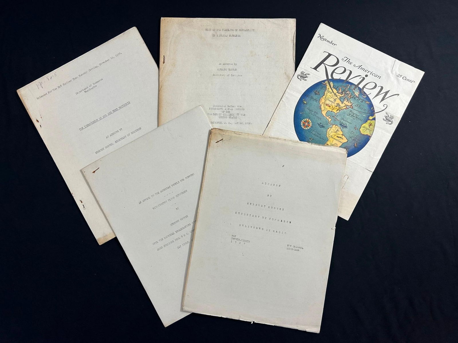 A Collection of Herbert Hoover Speech Transcriptions (1 of 20)