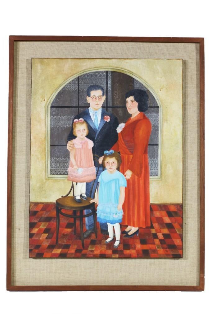 Ivel Weihmuller (B. 1954)) Oil "Elba's Family" (1 of 4)