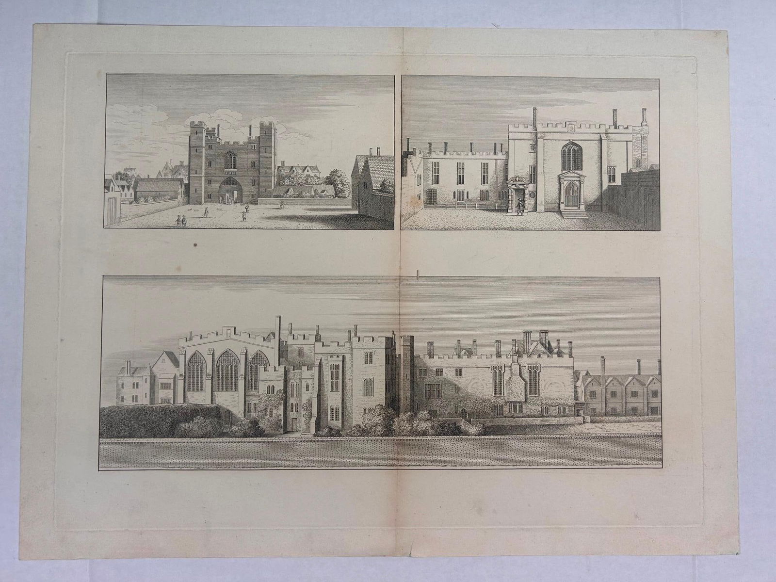 Wenceslaus Hollar Priory of St John of Jerusalem Etching (1 of 3)