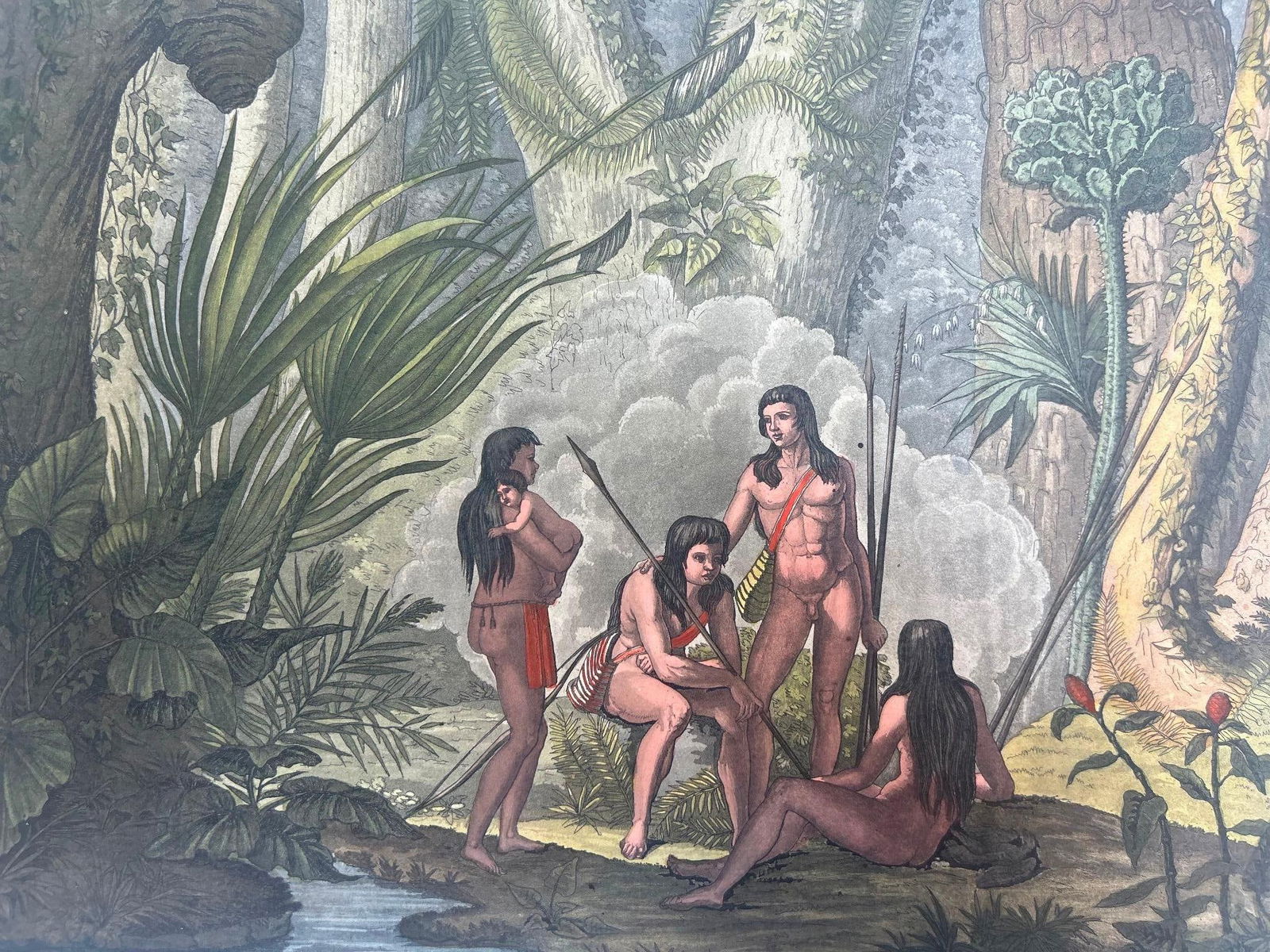 1820s Camacini (Brazil) Hand-colored Engraving D. K. Bonatti (1 of 4)