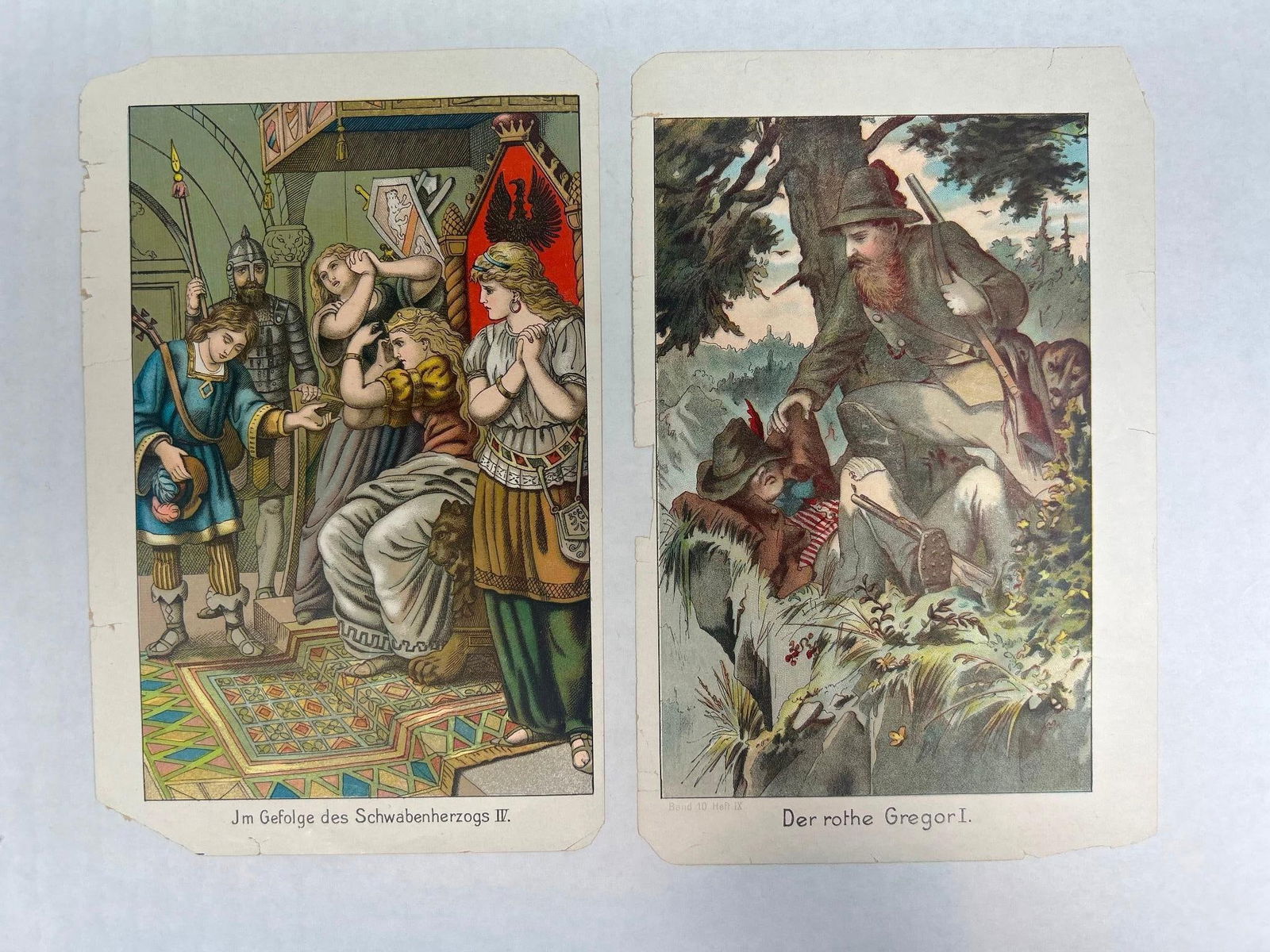 1870s Pair of Kinder-Gardenlaube Gregor I and Swabian Duke IV (1 of 1)